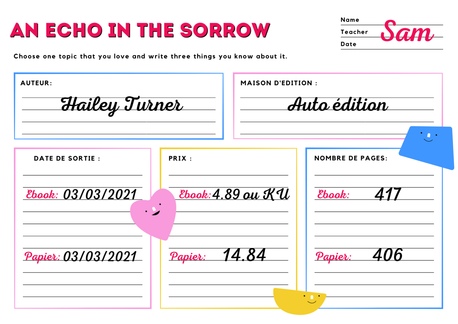 An Echo in the Sorrow by Hailey Turner